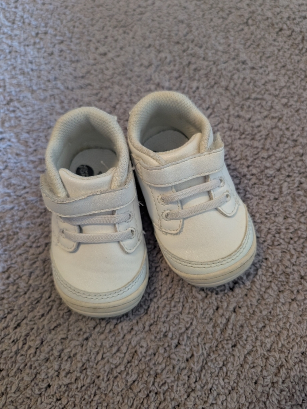 Stride Rite White Toddler Velcro Sneakers